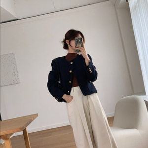 바이씨니 핀턱골덴팬츠 아이보리 L