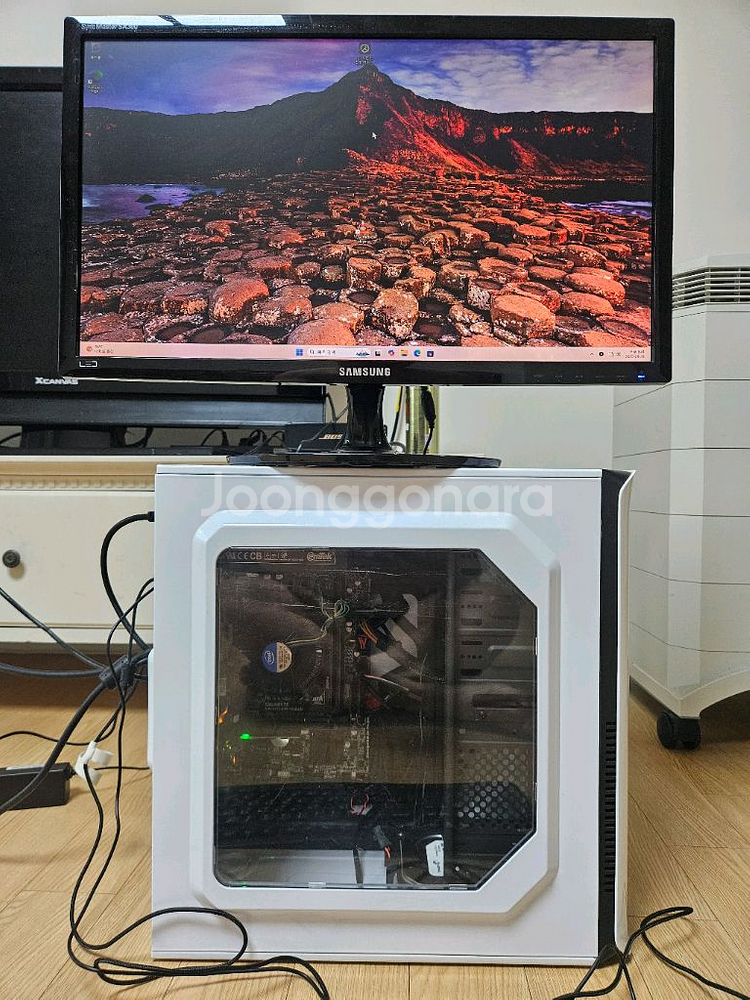 i3 7세대 사무용 데스크탑 모니터 풀셋--4