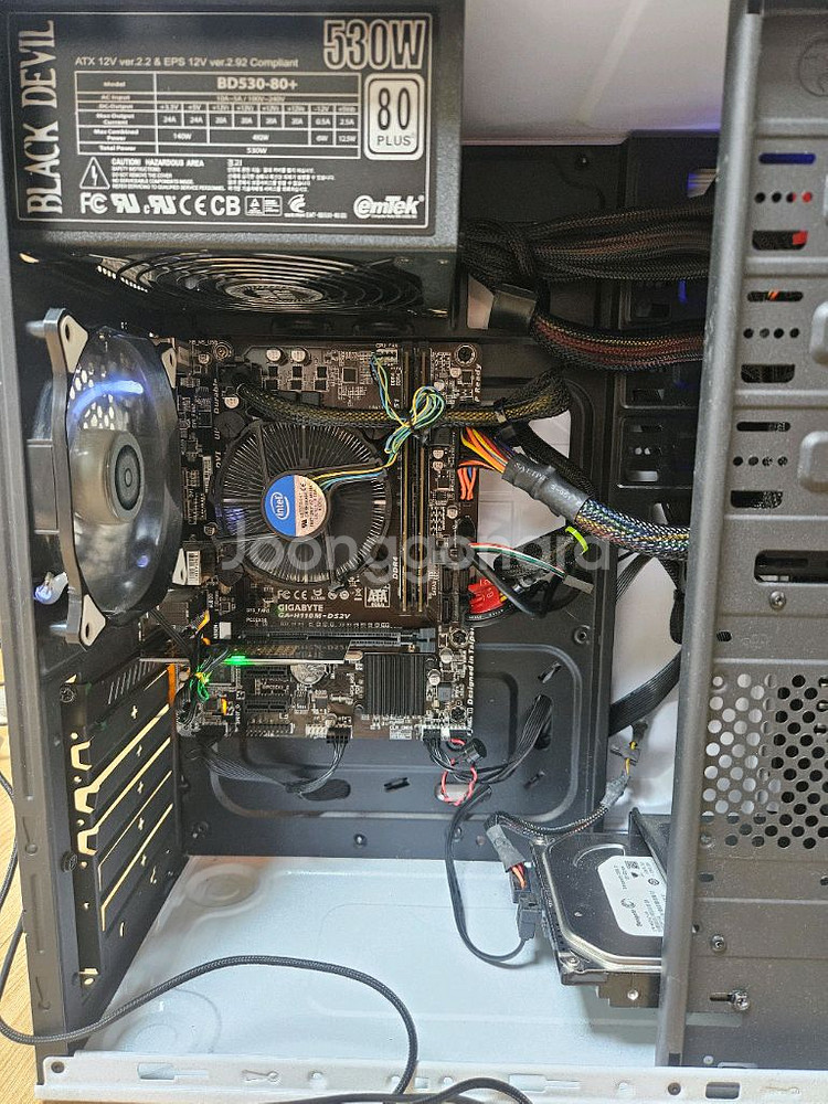 i3 7세대 사무용 데스크탑 모니터 풀셋--5