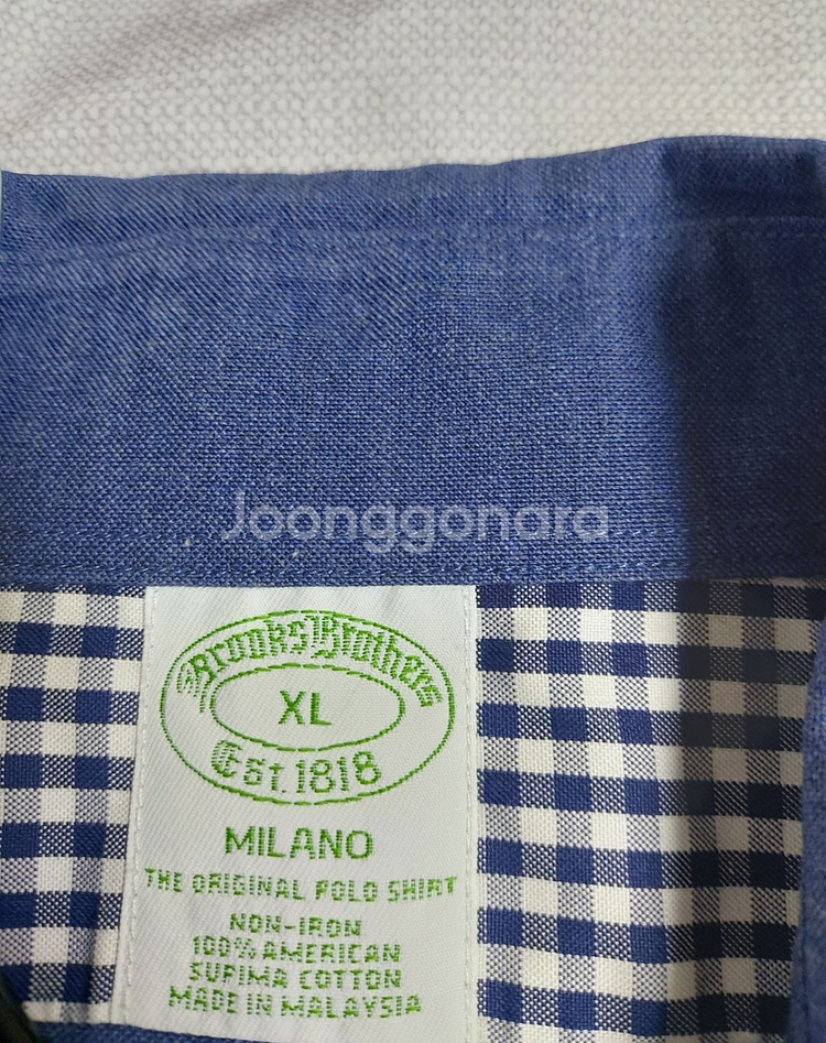 브룩스브라더스 남성 여름반팔셔츠XL 105/110--3
