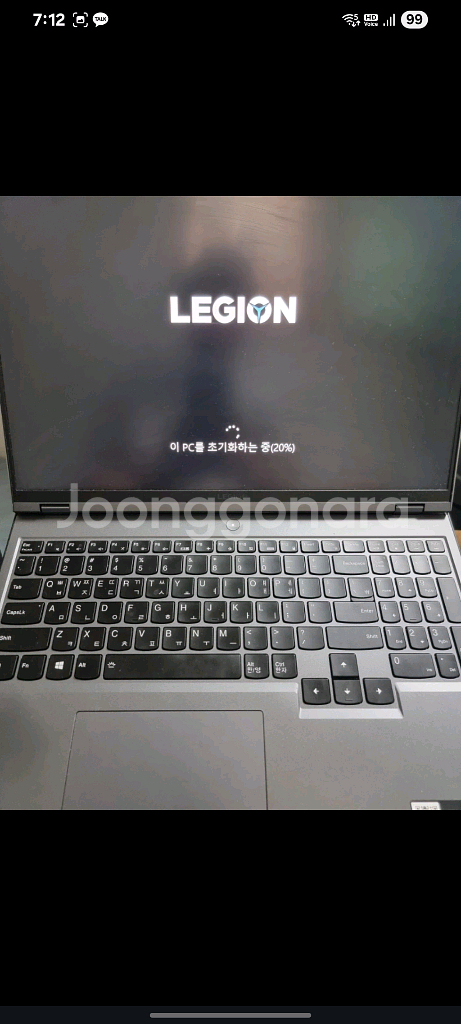 레노버 리전5 프로 풀박스, 거치대쿨러 포함--3