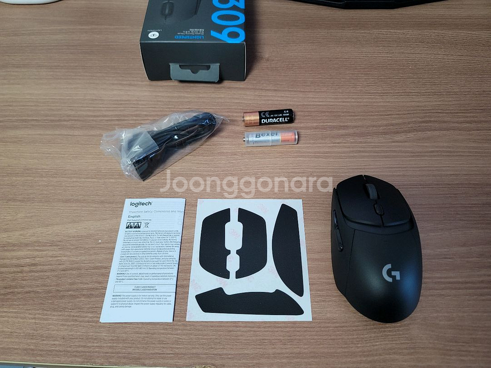 로지텍 G309 저소음 무소음 개조 마우스 블랙--0