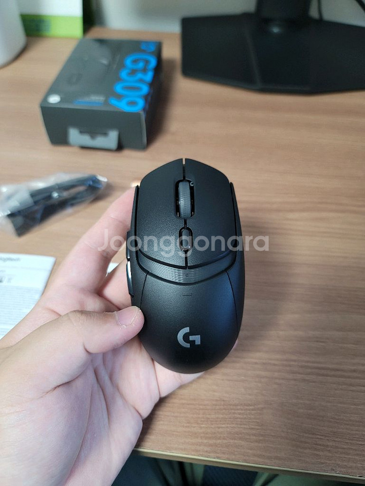 로지텍 G309 저소음 무소음 개조 마우스 블랙--2