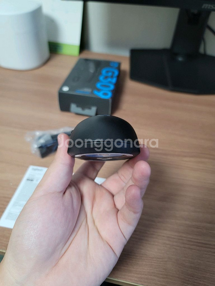 로지텍 G309 저소음 무소음 개조 마우스 블랙--8