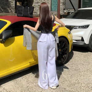 에이블리 홀리 포켓 로그 트레이닝 팬츠 블랙,그레이