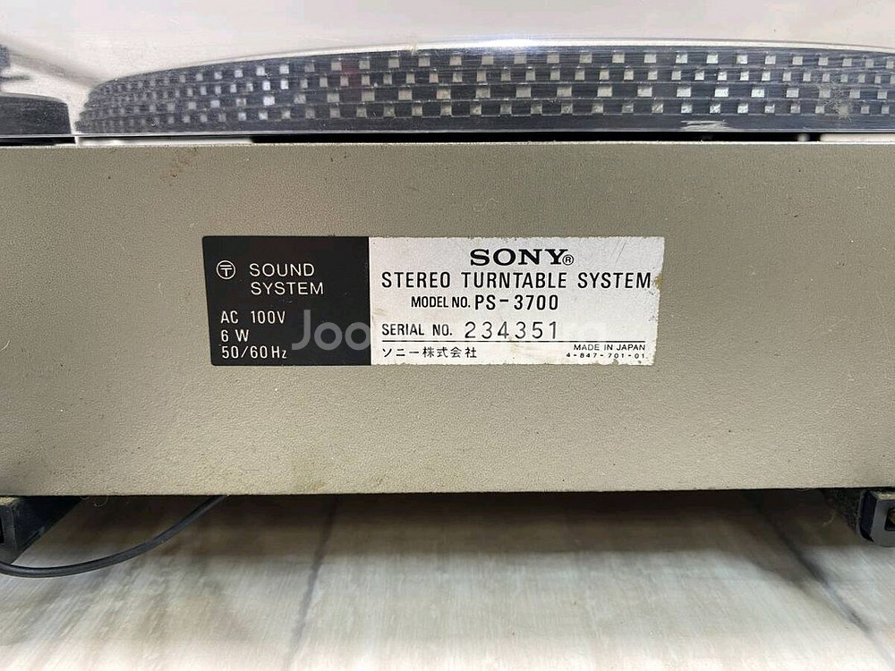 소니 Sony PS-3700 턴테이블--5