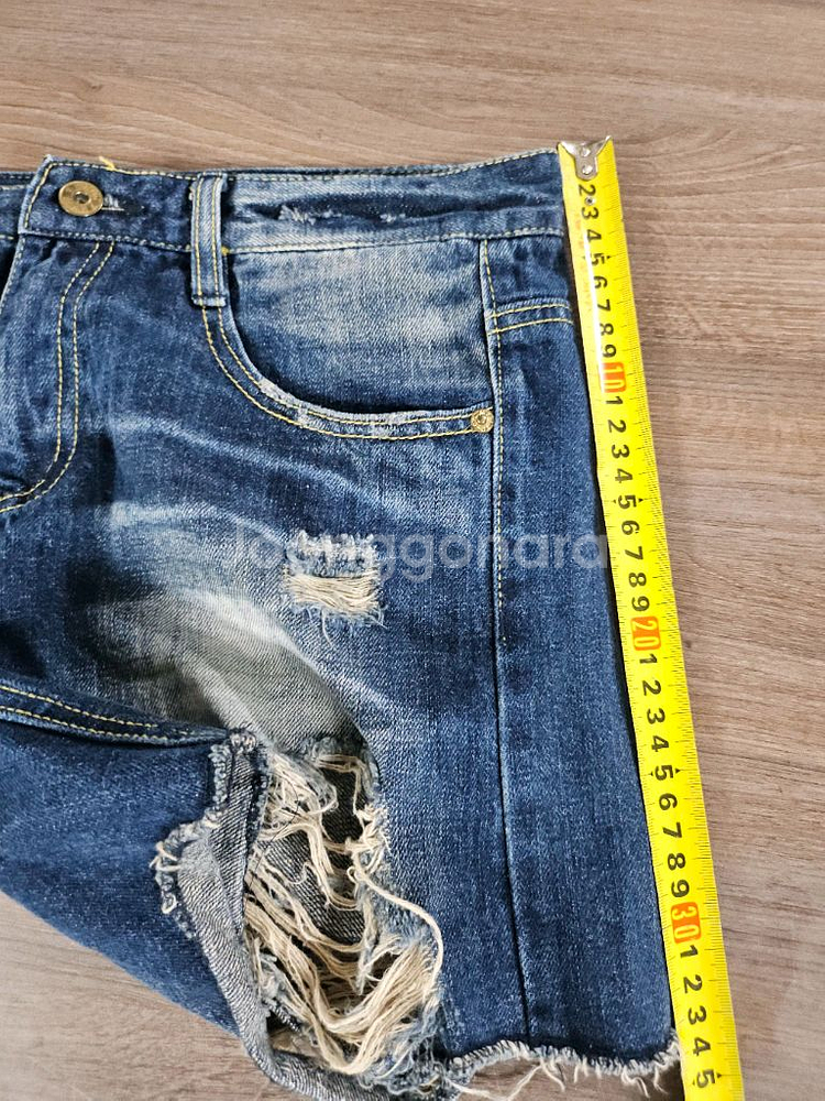 여성데님 청 반바지 L--4