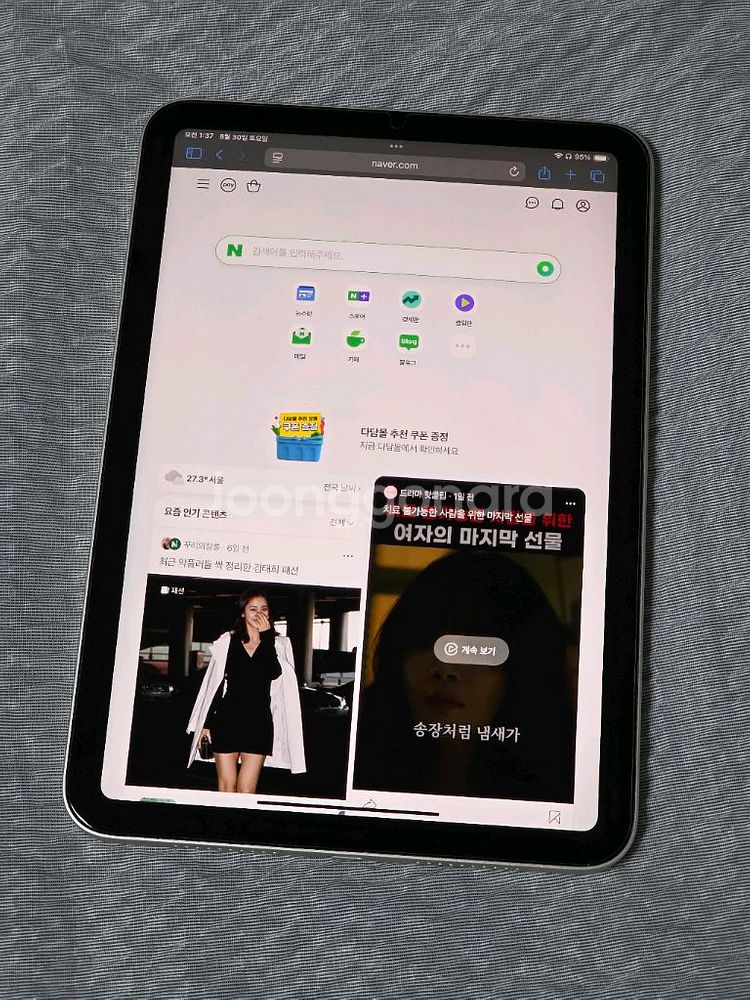 아이패드미니6 64GB 애플케어+ 스타라이트--2