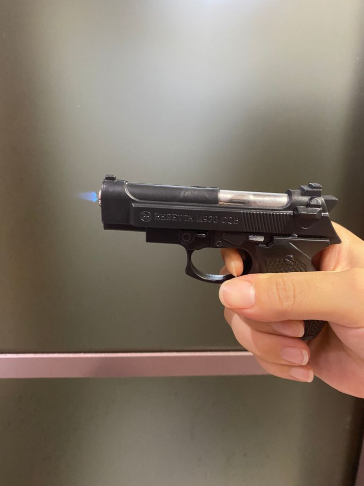 새상품) 권총 터보 라이터--1