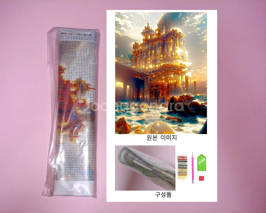 (네고O)[미개봉] 보석십자수 30x40 세트 DIY--0