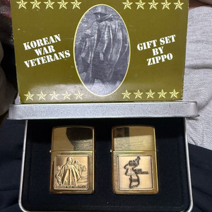 [중고] zippo 한국전쟁 참전 기념 라이터
