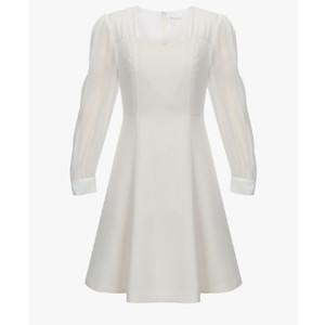 잇미샤 it michaa 오간자 디테일 하트넥 원피스