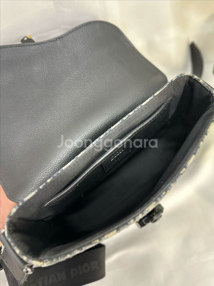 [정품]디올 오블리크 플랩 새들백--9