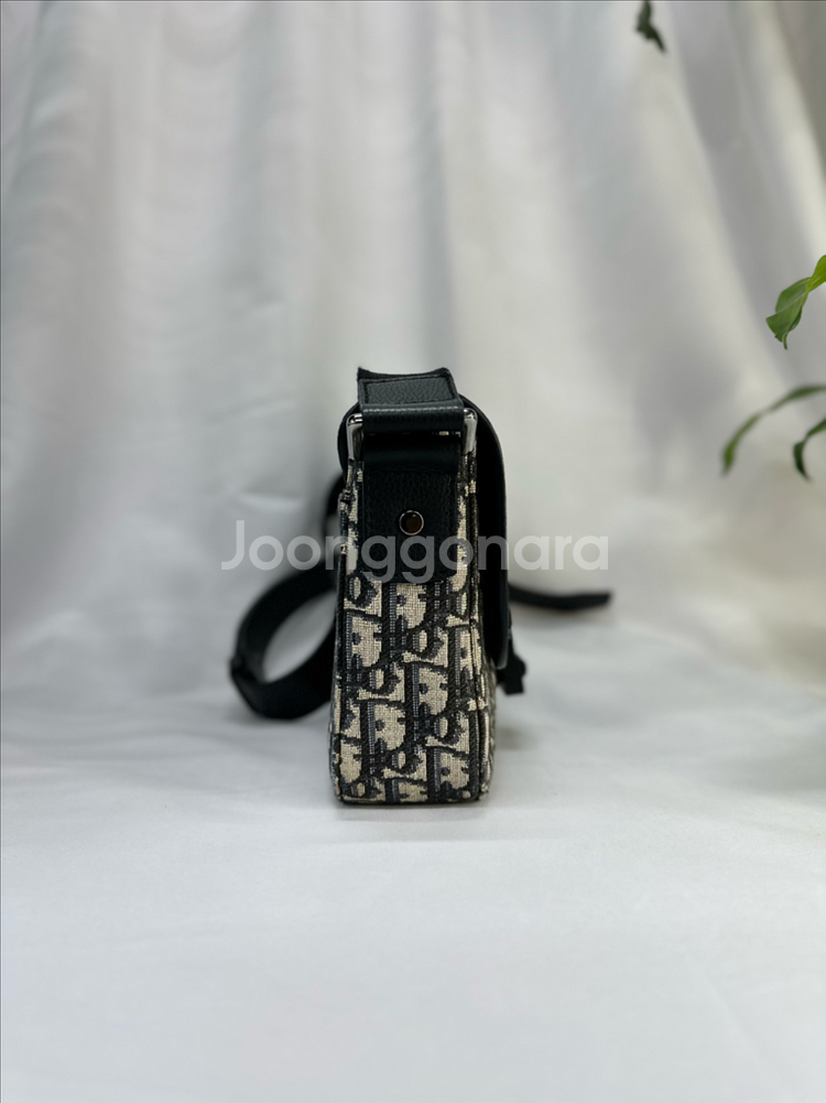 [정품]디올 오블리크 플랩 새들백--4