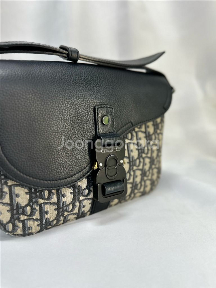 [정품]디올 오블리크 플랩 새들백--7