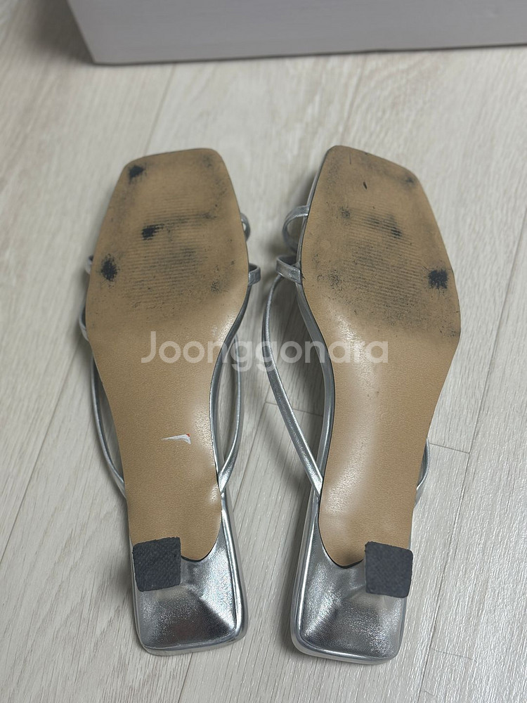 오브제스트 제작 스트랩 샌들 실버 240--1