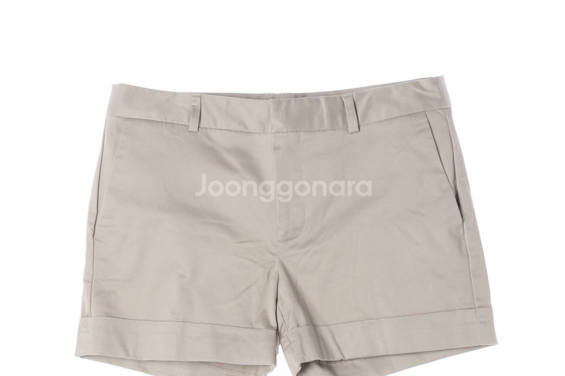 [M]자라 베이지 롤업 쇼츠 반바지 치노팬츠--1