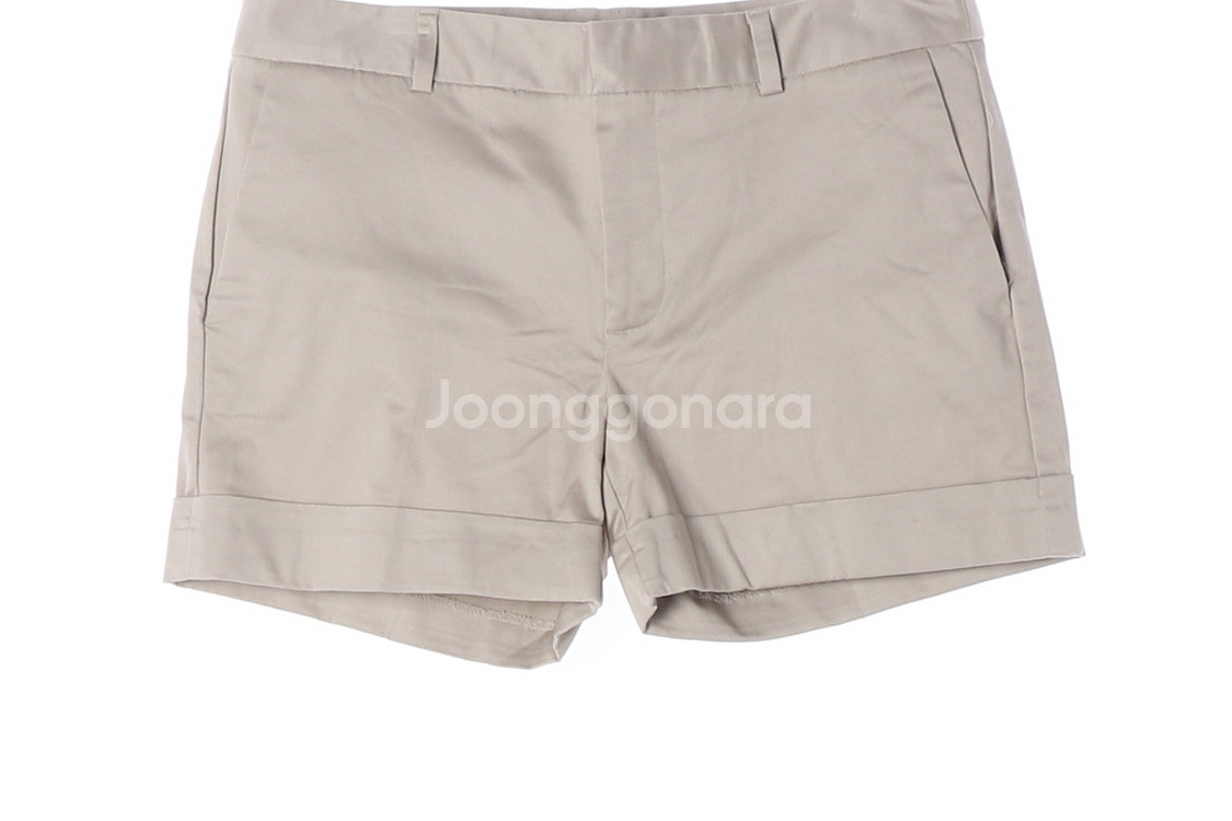 [M]자라 베이지 롤업 쇼츠 반바지 치노팬츠--2