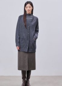 빈폴 H라인 브라운 스커트 26 사이즈 24fw--1