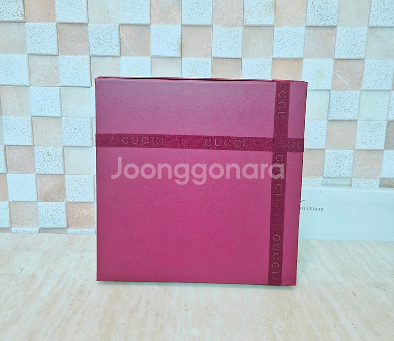[정품]구찌 쇼핑백+박스+리본 SET,구찌 종이가방--2