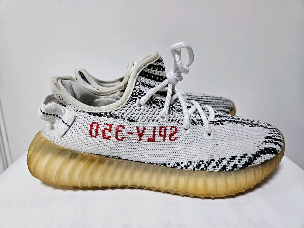 아디다스 이지부스트 350 V2 지브라 255mm--3