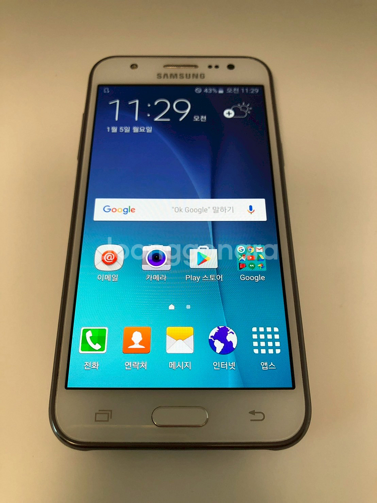 갤럭시 J5 화이트 기기 판매(07726)--0