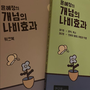 윤혜정 개념의 나비효과, 워크북