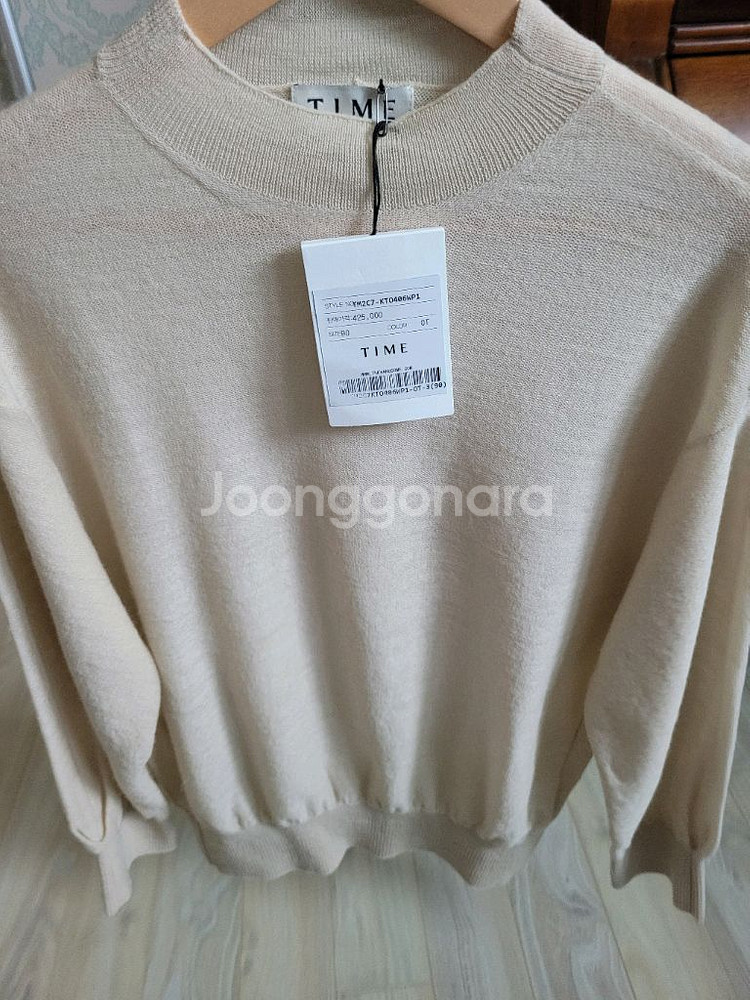 [새상품] 한섬 타임 실크 블렌드 니트 탑--7