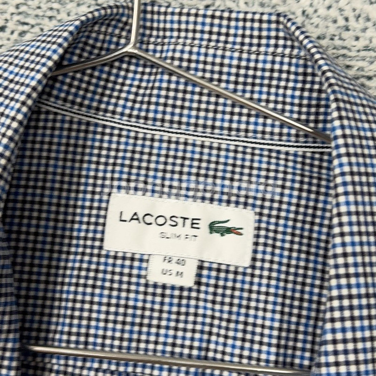 라코스테 스트라이프 로고 셔츠 M--2