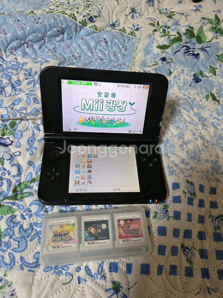 닌텐도3ds xl(펜 및 정품충전기 포함) + 게임3개--0