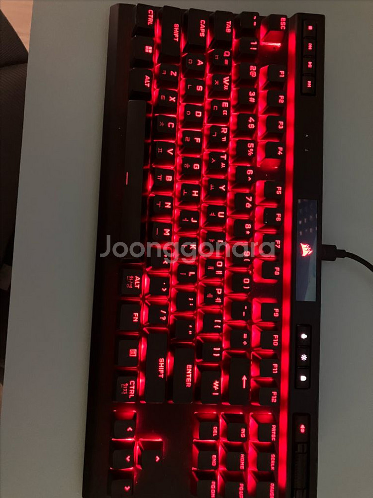 커세어k70 rgb tkl팝니다.--2