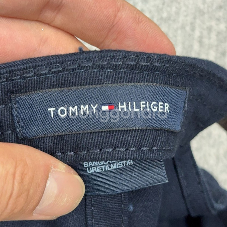 타미힐피거 네이비 자수 로고 볼캡 ONE SIZE--5