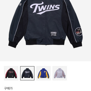 L 바로배송)빠더너스x엘지 트윈스 더그아웃 자켓 네이비