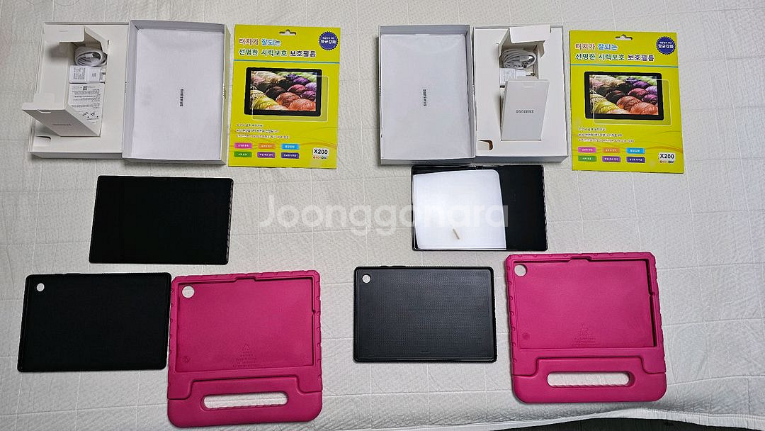 갤럭시탭 A8 LTE(그레이) 2세트 팝니다.(택포)--0