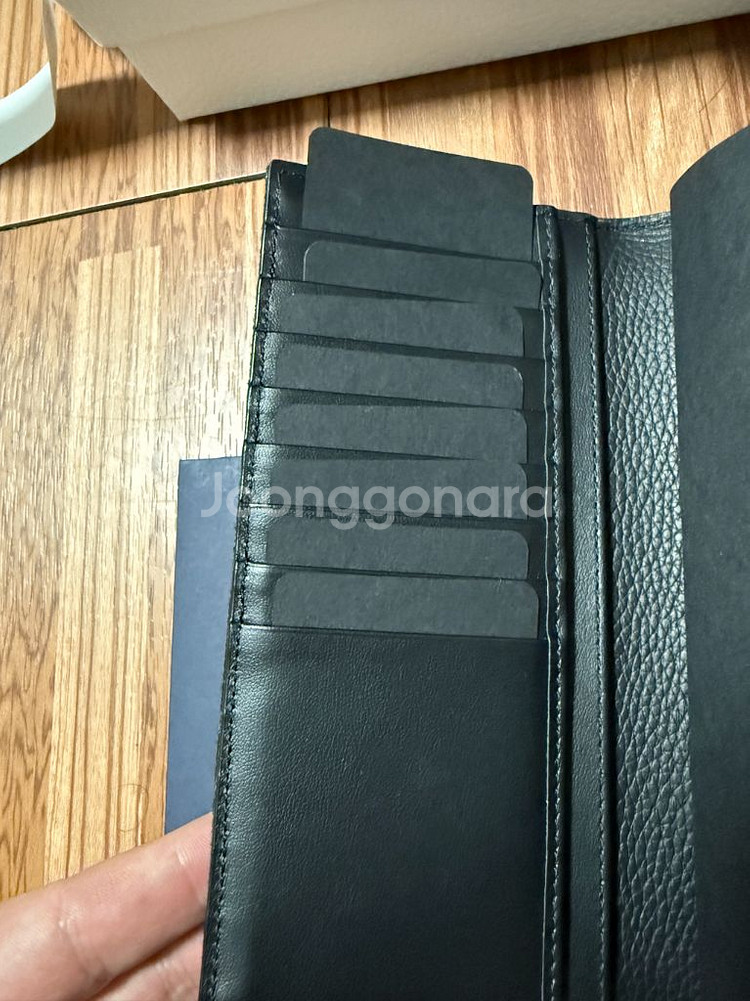 디올 오블리크 새들 버티컬 장지갑 블랙 (새상품급)--5