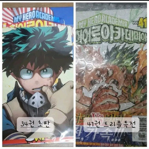 (개별ㅇ) 나의 히어로 아카데미아 34권, 41권
