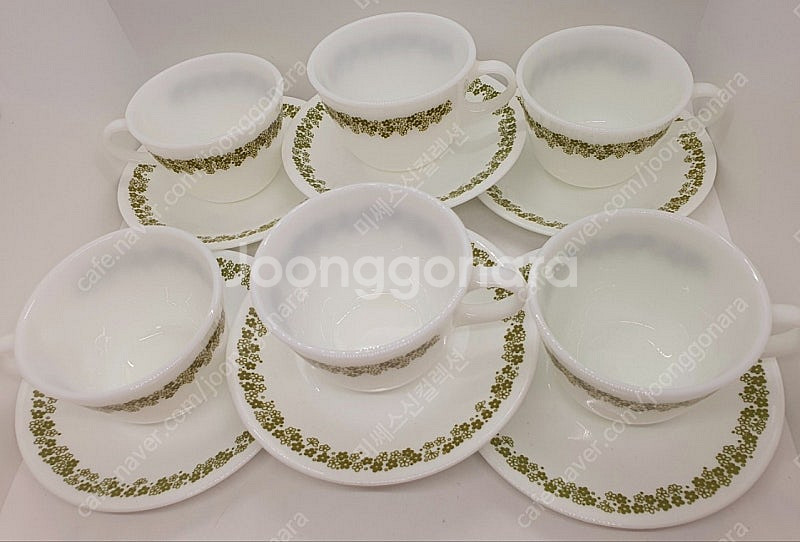 빈티지 코닝 파이렉스 크레지데이지 블라썸 찻잔1셋트값--3