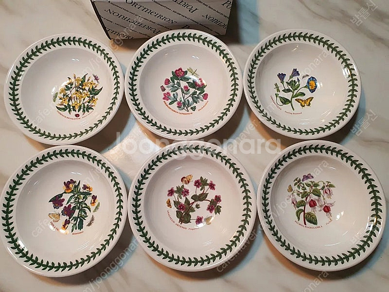 영국포트메리온 오트볼R형 6개.드링켓1개 일괄(새상품--1