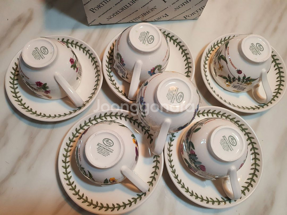 백화점정품) 영국포트메리온BF커피잔0.28L 6셋트 새--4