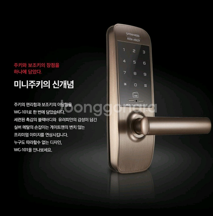 미개봉 새상품 정품 게이트맨 스마트 도어락 WG-101--0
