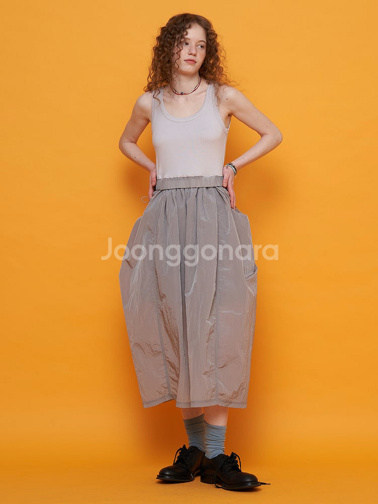 24 샌드사운드 바스락 레이어드 롱원피스 나시 민소매--2