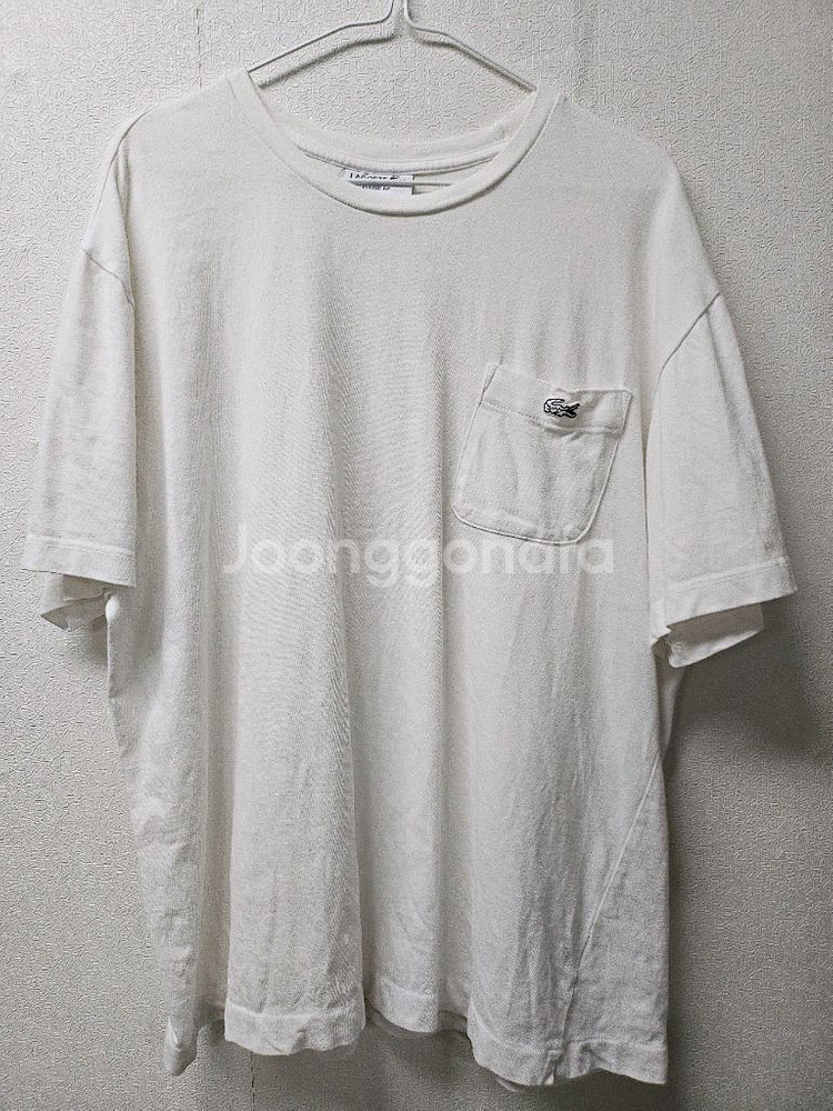라코스테 클래식핏 흰색 반팔 XL--3