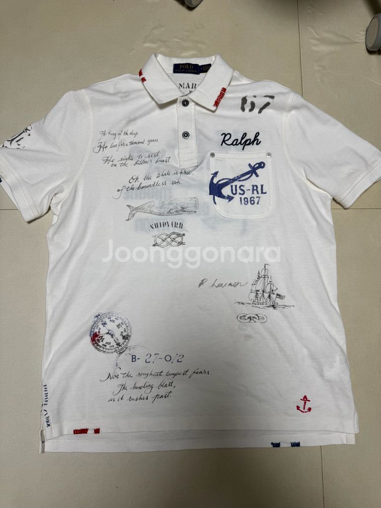 폴로 랄프로렌 한정판 그래픽 셔츠--0