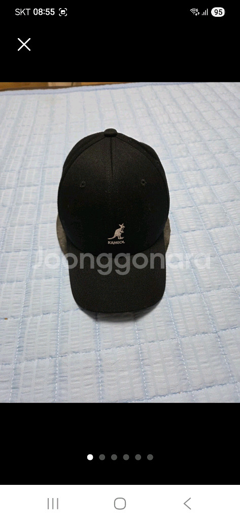 캉골 FLEXFIT 블랙 볼캡(새모자급)--0