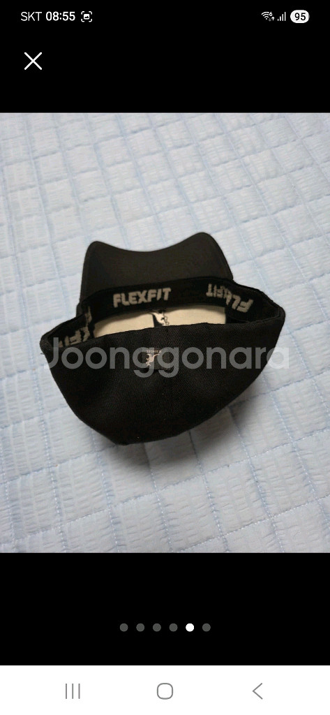 캉골 FLEXFIT 블랙 볼캡(새모자급)--4