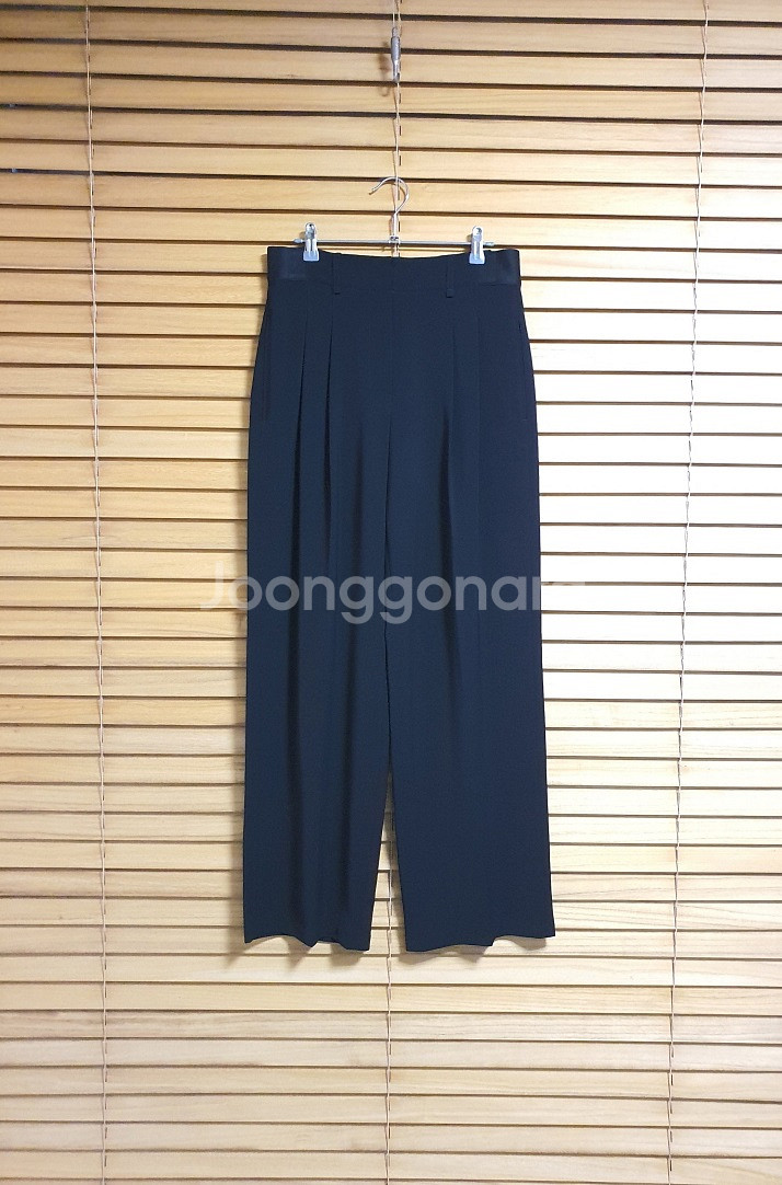시스템 system 한섬 핀턱 와이드 슬랙스 팬츠 55--0