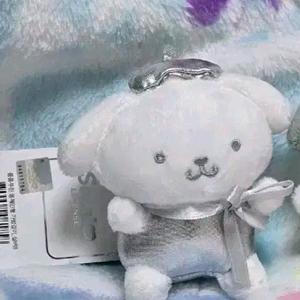 산리오 실버 포차코 폼폼푸린 키링 가방고리 인형