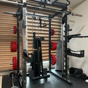 CNK 홈짐랙 SM8000C+180kg 원판세트 팝니다