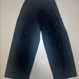 [S]시그니처 원턱 와이드 슬랙스 블랙