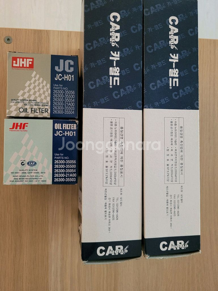 자동차 에어, 오일, 에어컨필터 각2개 팝니다--1